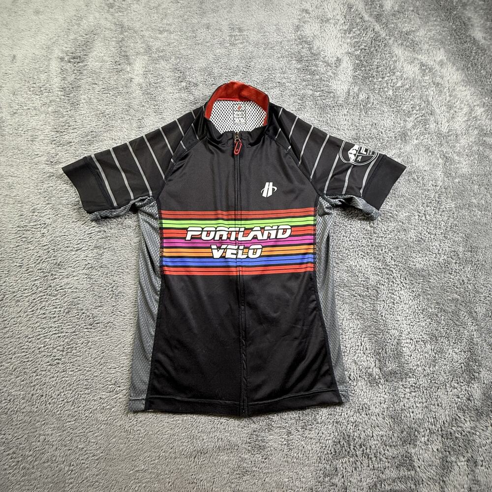 Hincapie Sportswear Womens Small Portland Velo Cycling Jersey Full Zip